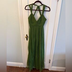 BCBG Max Azaria dark green gown size 6